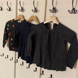 Lot of 3 Adorable 5t long sleeve shirts . Gap &H&M